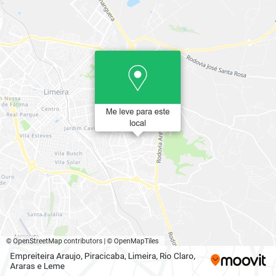 Empreiteira Araujo mapa