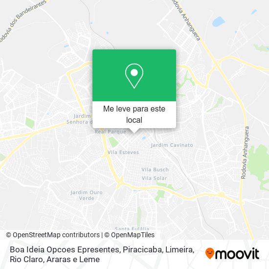 Boa Ideia Opcoes Epresentes mapa