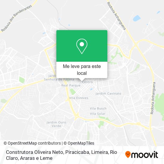 Construtora Oliveira Neto mapa