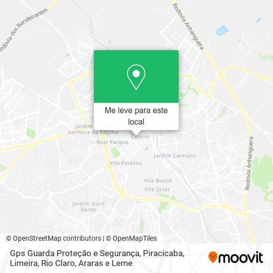 Gps Guarda Proteção e Segurança mapa