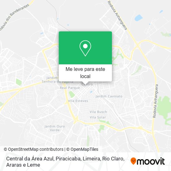 Central da Área Azul mapa