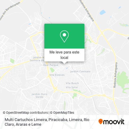 Multi Cartuchos Limeira mapa