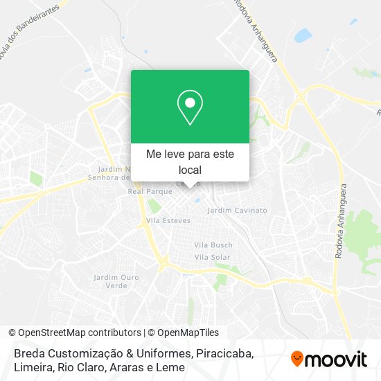 Breda Customização & Uniformes mapa