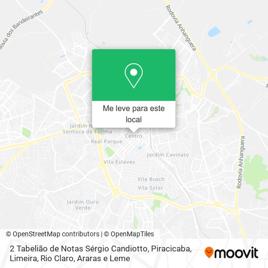 2 Tabelião de Notas Sérgio Candiotto mapa