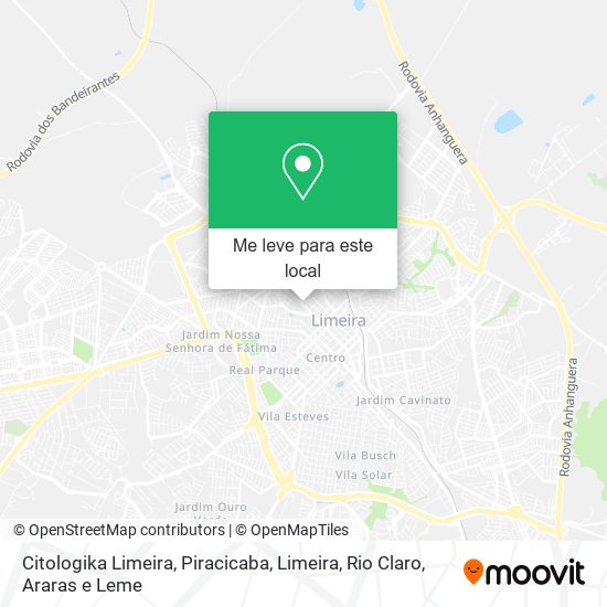 Citologika Limeira mapa