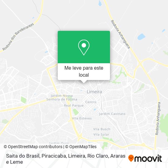 Saita do Brasil mapa