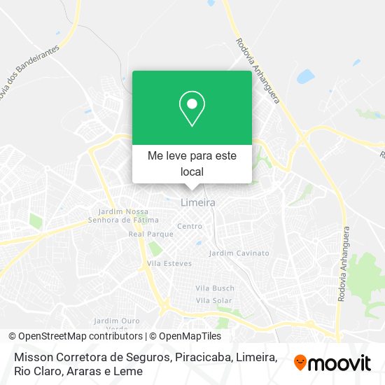 Misson Corretora de Seguros mapa