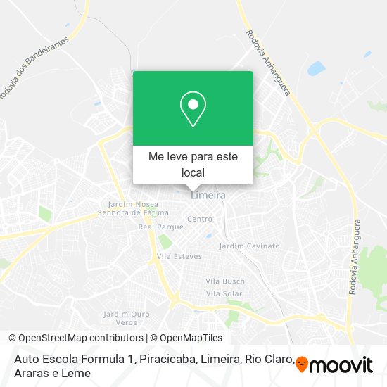 Auto Escola Formula 1 mapa