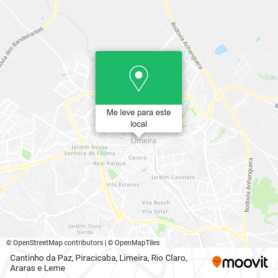 Cantinho da Paz mapa