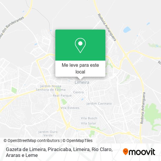 Gazeta de Limeira mapa