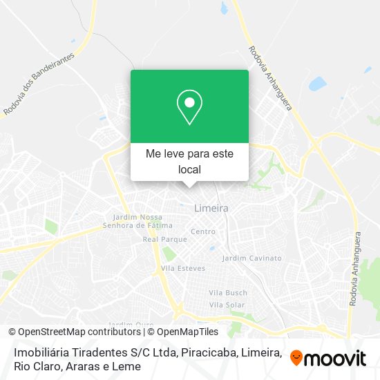 Imobiliária Tiradentes S / C Ltda mapa