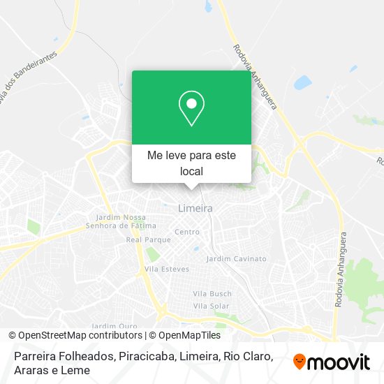 Parreira Folheados mapa