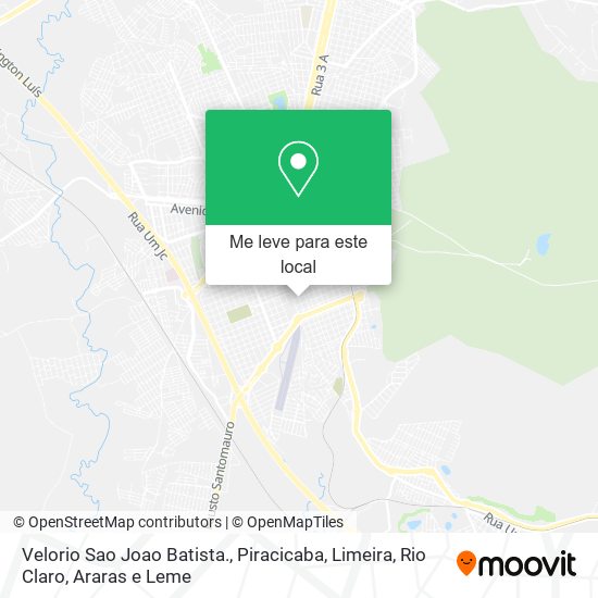 Velorio Sao Joao Batista. mapa