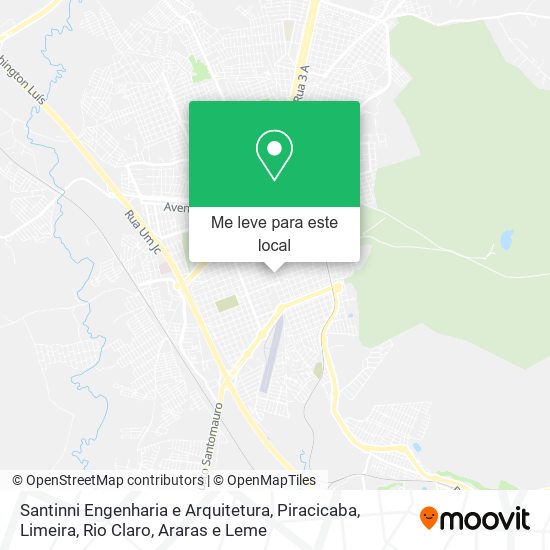 Santinni Engenharia e Arquitetura mapa