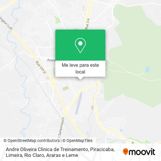 Andre Oliveira Clinica de Treinamento mapa