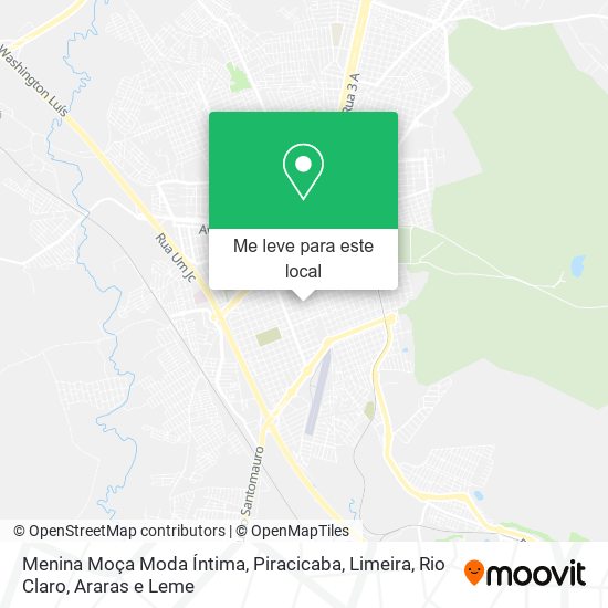 Menina Moça Moda Íntima mapa
