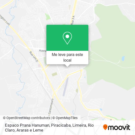 Espaco Prana Hanuman mapa