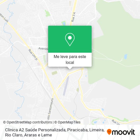 Clínica A2 Saúde Personalizada mapa