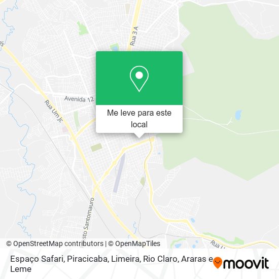 Espaço Safari mapa