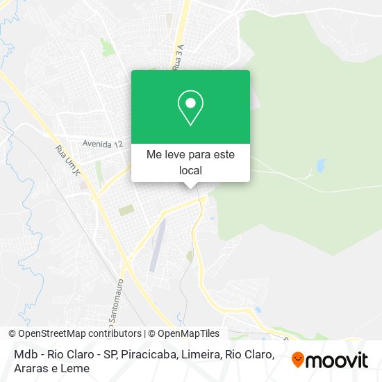 Mdb - Rio Claro - SP mapa