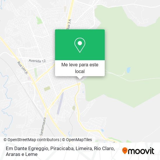 Em Dante Egreggio mapa