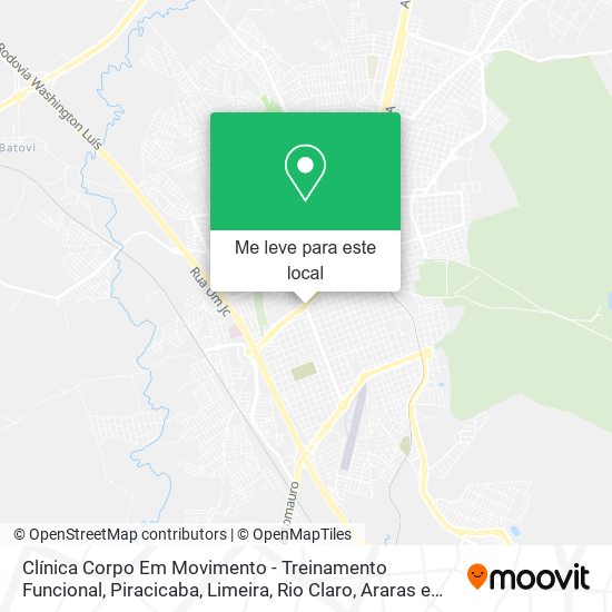 Clínica Corpo Em Movimento - Treinamento Funcional mapa