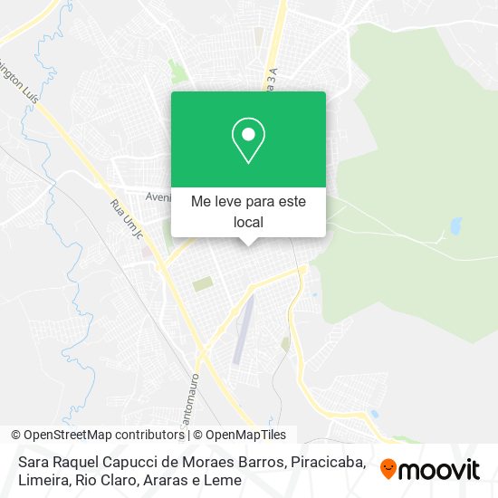 Sara Raquel Capucci de Moraes Barros mapa