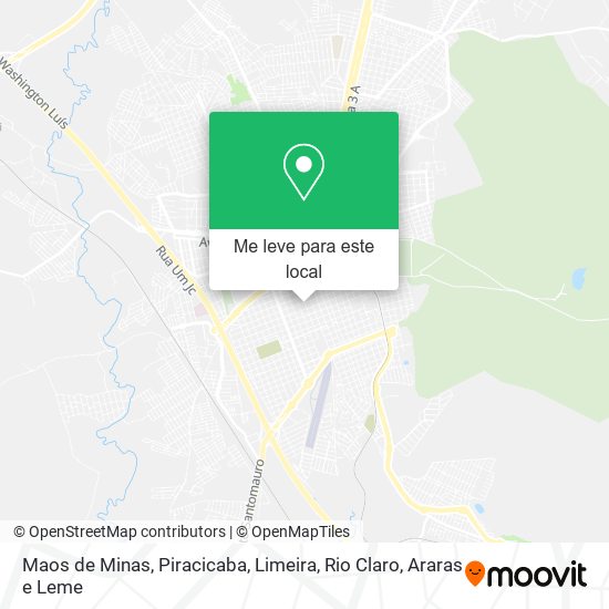 Maos de Minas mapa