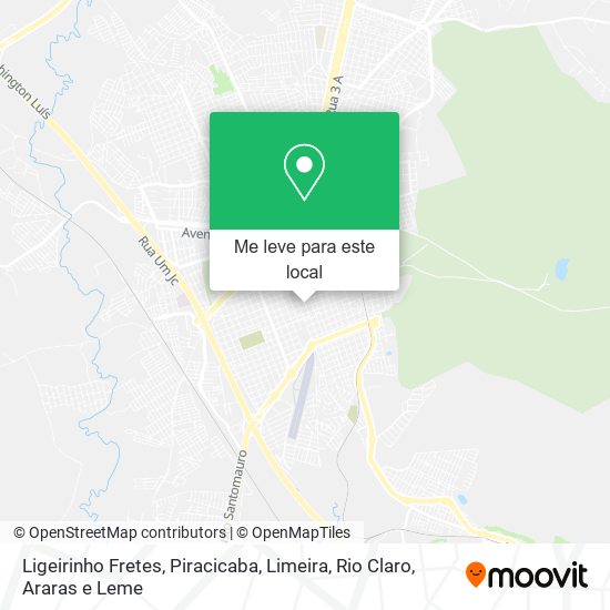 Ligeirinho Fretes mapa