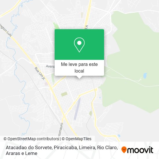 Atacadao do Sorvete mapa
