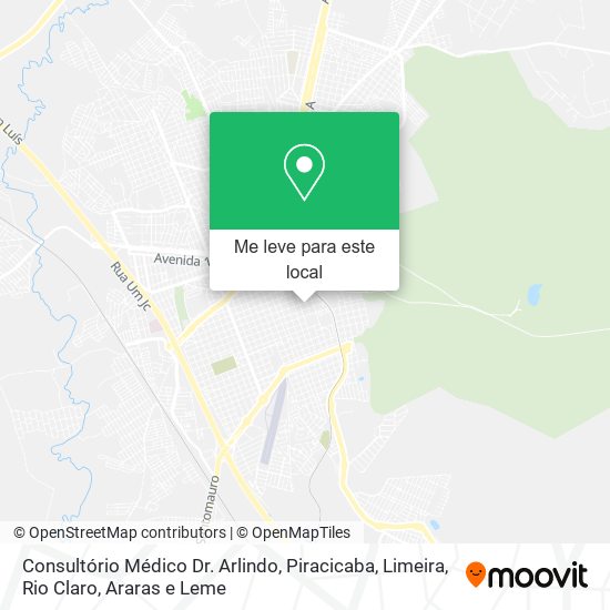 Consultório Médico Dr. Arlindo mapa