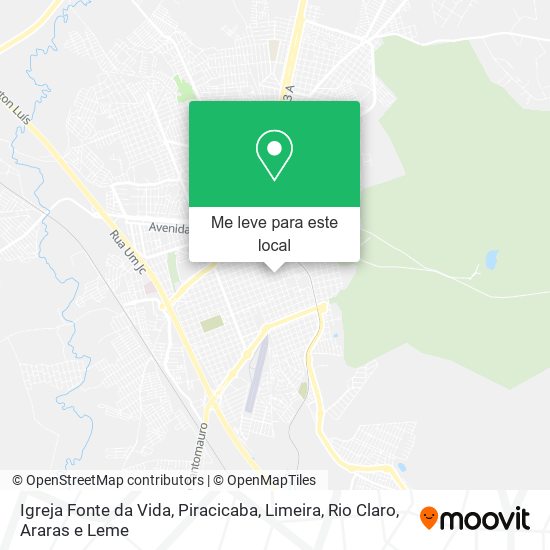 Igreja Fonte da Vida mapa