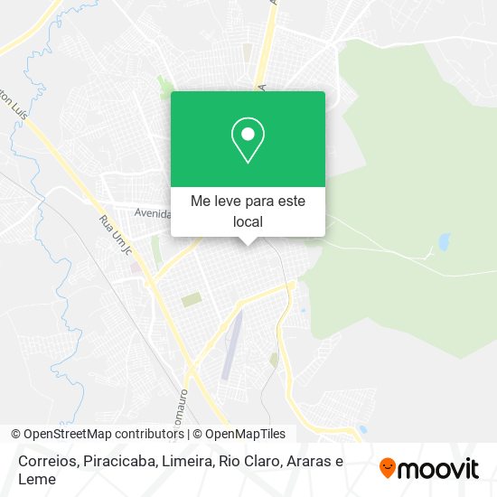 Correios mapa