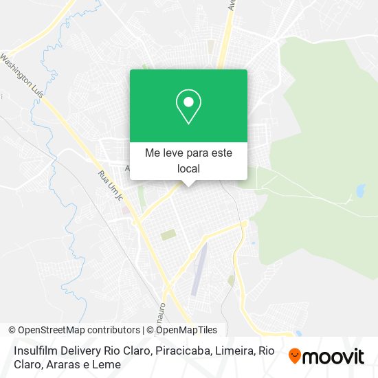 Insulfilm Delivery Rio Claro mapa