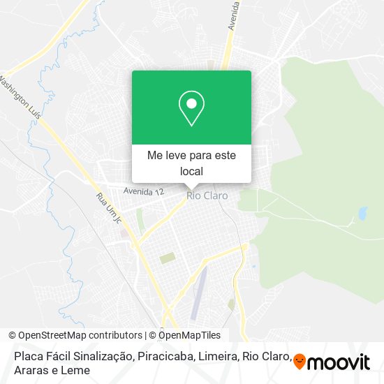 Placa Fácil Sinalização mapa