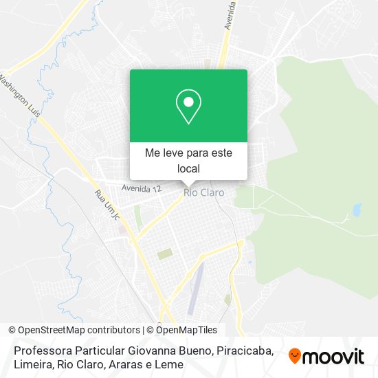 Professora Particular Giovanna Bueno mapa