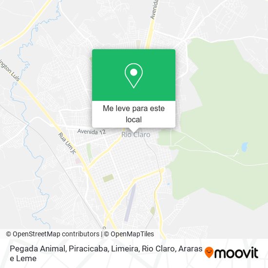 Pegada Animal mapa