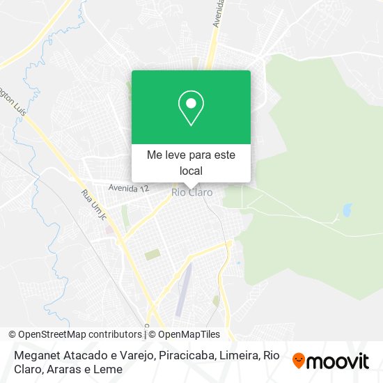 Meganet Atacado e Varejo mapa