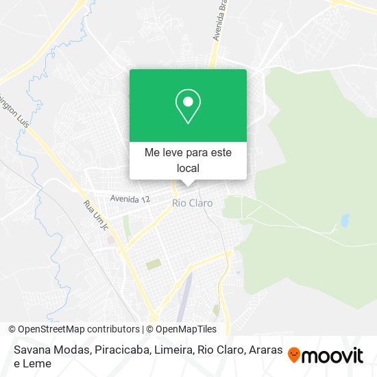 Savana Modas mapa