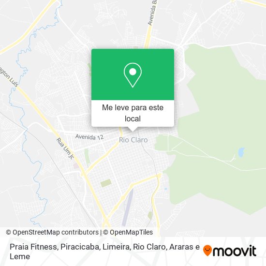 Praia Fitness mapa