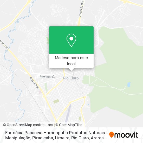 Farmácia Panaceia Homeopatia Produtos Naturais Manipulação mapa