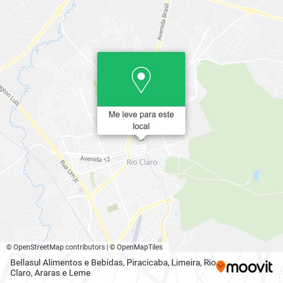Bellasul Alimentos e Bebidas mapa