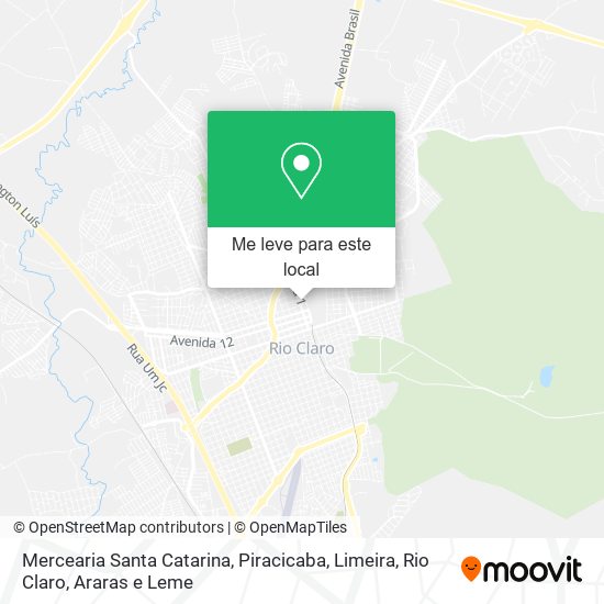 Mercearia Santa Catarina mapa