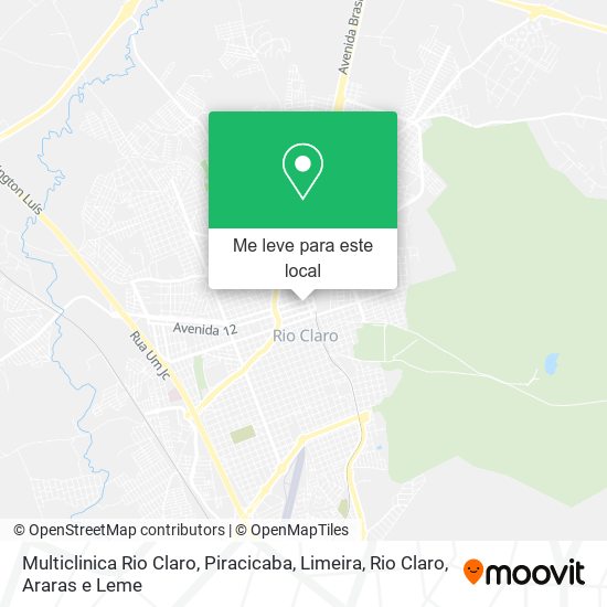 Multiclinica Rio Claro mapa