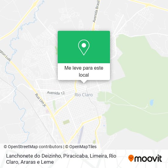 Lanchonete do Deizinho mapa