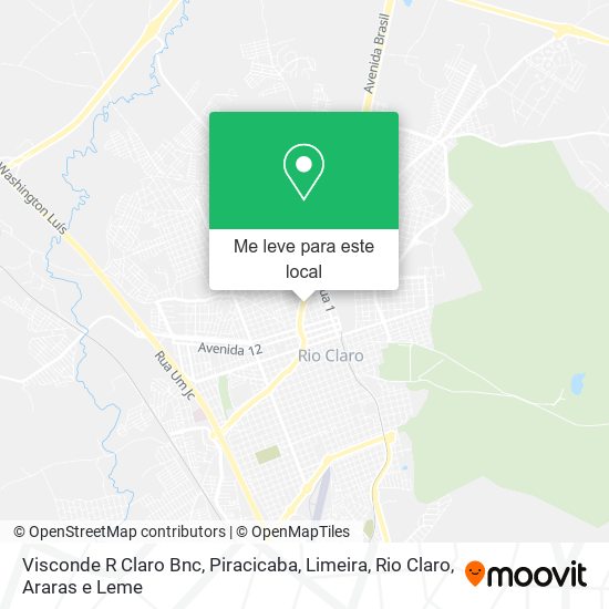 Visconde R Claro Bnc mapa