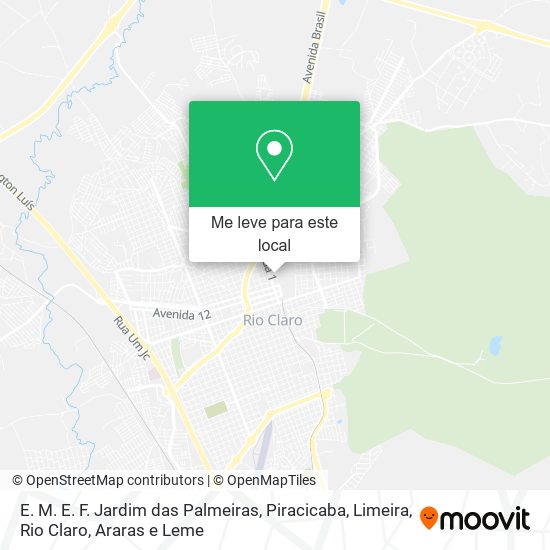 E. M. E. F. Jardim das Palmeiras mapa