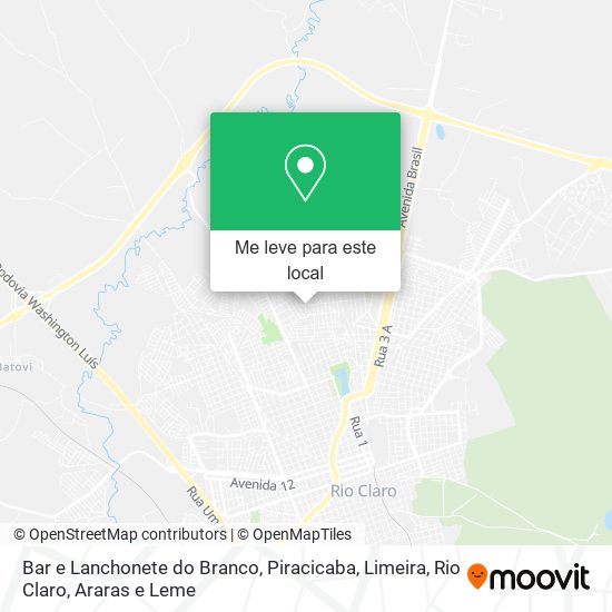 Bar e Lanchonete do Branco mapa