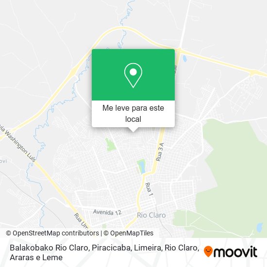 Balakobako Rio Claro mapa