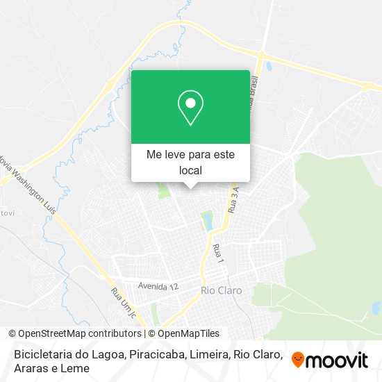 Bicicletaria do Lagoa mapa